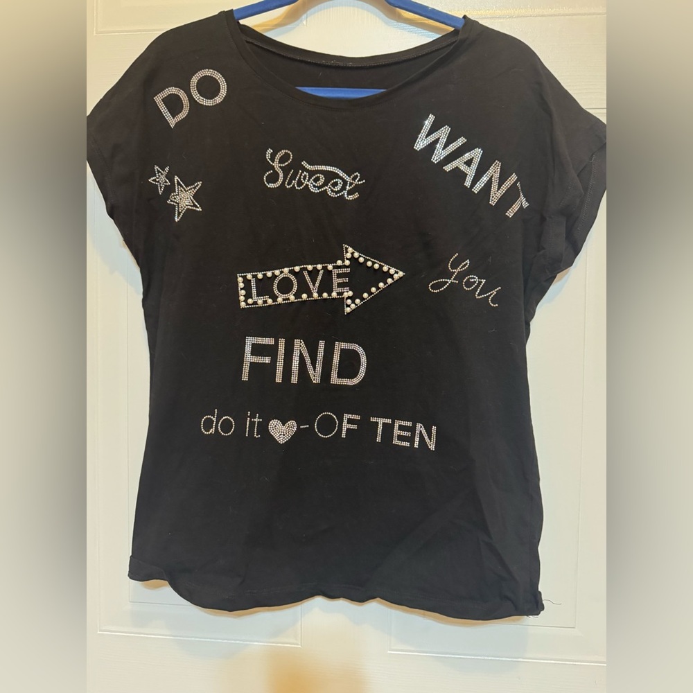Unbranded Sz M Embellished Novelty Tee VGUC 😊😊
